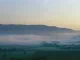 Provence Landscape Covered in Mist