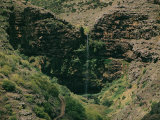 Waterfall Coursing over a Heart-Shaped Rock Formation