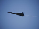 The Nasa Sr-71 Blackbird Flies Overhead During an Air Show