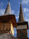 Greco-Catholic Dragomiresti Church Spires  Dragomiresti  Vaslui  Romania 