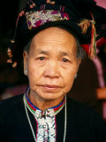 Thai Dam Woman  Looking at Camera  Muang Sing  Laos