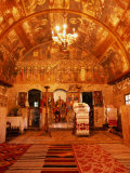 Interior of Wooden Church of Bezded in Salaj County  Sibiu  Romania 
