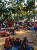 Women Selling Handcrafts at Market  Mapusa  India