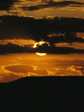 The Sun Sets over 70 Mile Butte in Grasslands National Park