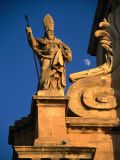 Sculptural Detail on Il Duomo  Syracuse  Sicily  Italy