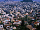 View of the City from the Top of the Acropolis  Athens  Attica  Greece