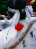 Particiapnts Wait for Start of Kamigyo-Ku Matsuri  Kyoto  Kinki  Japan 
