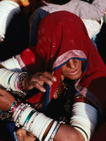 Woman at Pushkar Camel Fair  Pushkar  Rajasthan  India