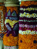 Intricate Flower Decorations  Opening of the Bali Arts Festival  Indonesia