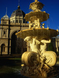 Fountain on South Side of Royal Exhibition Buildings  Exhibition Gardens  Melbourne  Australia