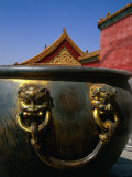 Gilt Pot in Front of Yang Xing Gate  Forbidden City  Beijing  China