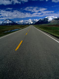 Road in Waterton Lakes National Park  Rocky Mountains  Waterton Lakes National Park  Canada