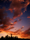 Clouds in Sky at Sunset  Truckee  USA