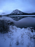 Vermilion Lake and Mount Rundle Behind  Banff National Park  Alberta  Canada