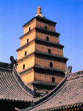 Big Goose Pagoda  in Former Temple of Great Maternal Grace  Built in Tang Dynasty  Xi'An  China
