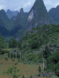Yangdi Valley Farm Fields  Guilin  Guangxi  China