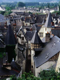 Overlooking Old Town Rooftops  Chinon  France