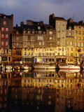 Morning Reflections of the Vieux Bassin  Honfleur  Basse-Normandy  France