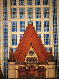 Trinity Church (1872-77) in Copley Square  Boston  Massachusetts  USA