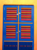 Colourful Window Shutters in the Iracema District  Fortaleza  Brazil