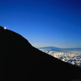 Rim of Haleakala Crater with Mauna Loa and Mauna Kea Behind  Haleakala National Park  Hawaii