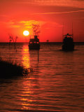 Fishing Boats  Sunset  Rock Harbor  Cape Cod  MA