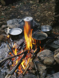 Cooking over a Campfire on the Middle Fork of the Feather River