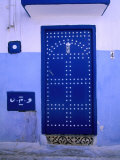 Blue Door of Kasbah Des Oudaias  Rabat  Morocco