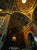 Ceiling Inside the San Francisco Cathedral  Lima  Peru