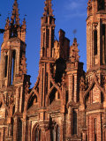 Spires of Church of St Anne  Vilnius  Lithuania