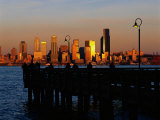 Sunset  Seattle Skyline  Elliot's Bay  Seattle  WA