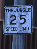 The Jungle 25 Mph Street Sign
