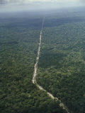 Amazon Highway  Between Brazilia and Belem Brazil