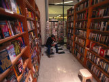 Student at Cody's Books Store  Berkeley  CA