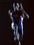 Close-up of a Young Man Running