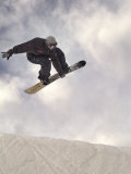 Airborne Snowboarder