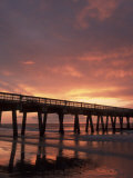 Sunrise at the Pier  Tybee Island  Georgia  USA
