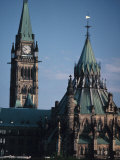 Parliament Hill at Dusk - Ottawa  Ontario  Canada