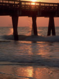 Sunrise at the Pier  Tybee Island  Georgia  USA