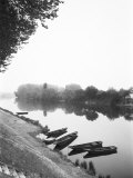 Boats along the River Vienne  Tourain  France