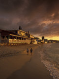 Grand Case  Il Nettuno and Beach at Sunset  St Martin  French West Indies  Caribbean