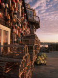 Early Light in Fishing Village of Bernard  Maine  USA