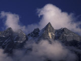 Clouds Swirl Around Mera Mountain  Nepal