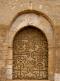 Wrought-iron on St Martin Church Doors  Burgundy  France