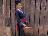 Hmong Woman in Traditional Costume  Laos