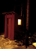 Outhouse at the Sub Sig Outing Club's Dickerman Cabin  New Hampshire  USA