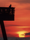 Sunrise at the Pier  Tybee Island  Georgia  USA