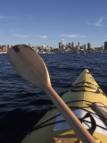 Kayaking on Lake Union  Seattle  Washington  USA