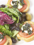Plate of Appetizers and Olives