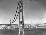 Construction of the Golden Gate Bridge is Well Under Way